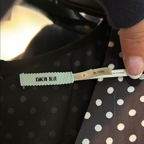 Kimchi Blue Black and White Polka Dot Romper - Picture 2 of 3